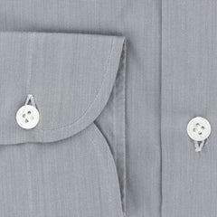 Luigi Borrelli Gray Melange Cotton Shirt - Slim - (305) - Parent