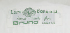 Luigi Borrelli White Solid Cotton Blend Dress Shirt - Slim - (9U) - Parent