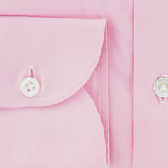 Luigi Borrelli Pink Solid Cotton Blend Shirt - Slim - (295) - Parent
