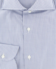 Luigi Borrelli Light Blue Plaid Cotton Shirt - Slim - (234) - Parent