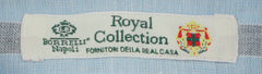 Luigi Borrelli Light Blue Striped Linen Dress Shirt - X Slim - (94) - Parent