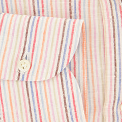 Luigi Borrelli Multi-Colored Striped Shirt - Slim - (ZT) - Parent