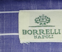 Luigi Borrelli Blue Striped Cotton Shirt - Slim - (277) - Parent