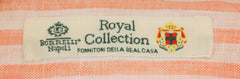 Luigi Borrelli Orange Striped Linen Dress Shirt - X Slim - (97) - Parent