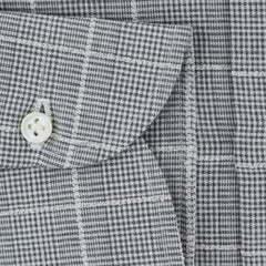 Luigi Borrelli Gray Plaid Cotton Dress Shirt - Extra Slim - (8D) - Parent