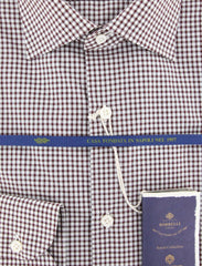 Luigi Borrelli Burgundy Red Check Shirt - (EV0653860RIO) - Parent
