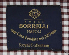 Luigi Borrelli Burgundy Red Check Shirt - (EV0653860RIO) - Parent