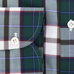 Luigi Borrelli Green Plaid Shirt - (EV0665650STEFANO) - Parent