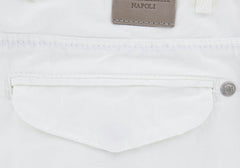 Luigi Borrelli White Solid Pants - Super Slim - 31/47 - (FORIA25810500)