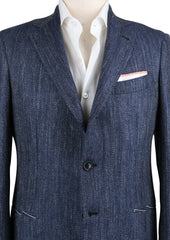 Luigi Borrelli Blue Cashmere Blend Sportcoat - (GU3B166070) - Parent