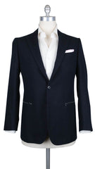 Luigi Borrelli Midnight Navy Blue Cotton Blend Sportcoat - (660) - Parent