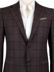 Luigi Borrelli Brown Wool Blend Sportcoat - (LBSPT130761XX) - Parent