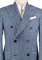 Luigi Borrelli Blue Silk Blend Sportcoat - (GUDP163371) - Parent