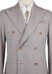 Luigi Borrelli Gray Wool Solid Sportcoat - (LBA87013R8) - Parent