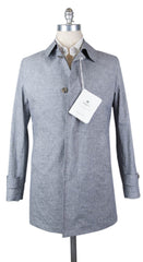 Luigi Borrelli Blue Shephard's Check Jacket - 38/48 - (OW2101G100670)