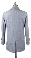 Luigi Borrelli Blue Shephard's Check Jacket - 38/48 - (OW2101G100670)