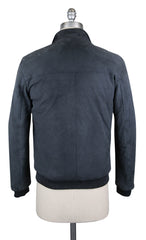 Luigi Borrelli Gray Suede Solid Jacket - (LB190830) - Parent