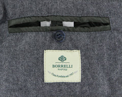 Luigi Borrelli Gray Suede Solid Jacket - (LB190830) - Parent