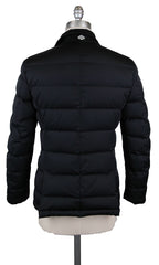 Luigi Borrelli Black Nylon Solid Puffer - (LB720175) - Parent