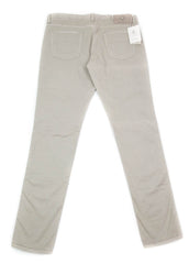 New $400 Luigi Borrelli Beige Solid Pants - Super Slim - 34/50 - (PAR29310523)