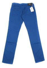 Luigi Borrelli Blue Solid Pants - Super Slim - 31/47 - (PAR29310551)