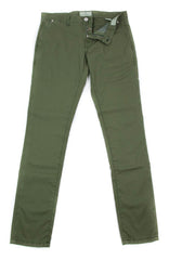 New $400 Luigi Borrelli Green Solid Pants - Super Slim - 31/47 - (PAR29510562)