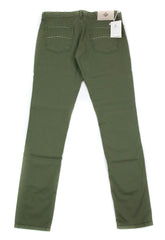 Luigi Borrelli Green Solid Pants - Super Slim - 33/49 - (PAR29510562)