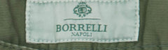 New $400 Luigi Borrelli Green Solid Pants - Super Slim - 31/47 - (PAR29510562)