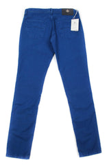 Luigi Borrelli Blue Solid Pants - Super Slim - 33/49 - (PAR40510551)