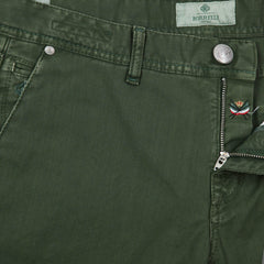 Luigi Borrelli Green Solid Pants - Super Slim - 33/49 - (PAR40510562)