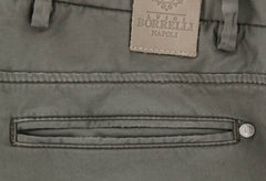 Luigi Borrelli Brown Solid Pants - Super Slim - 32/48 - (PET2221-0552)