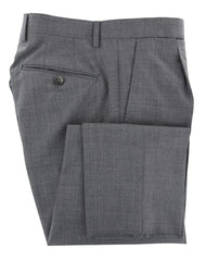 New $600 Luigi Borrelli Gray Solid Pants - Extra Slim - (PR10SCC161331) - Parent