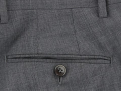 New $600 Luigi Borrelli Gray Solid Pants - Extra Slim - (PR10SCC161331) - Parent