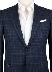 Luigi Borrelli Dark Blue Wool Blend Sportcoat - (GU3BRC130670) - Parent