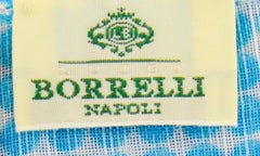 Luigi Borrelli Blue Geometric Long Scarf - 76" x 26" - (SCRVX12)