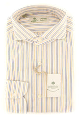 Borrelli White Striped Shirt - Extra Slim - 14.5/37 - (2018022219)