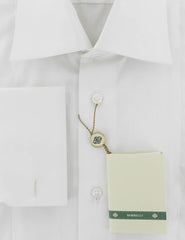 Luigi Borrelli White Fancy Bib Tuxedo Shirt - Extra Slim - (466) - Parent