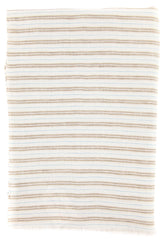 Luigi Borrelli Brown Striped Long Scarf - 76" x 27" - (LBSS12123)