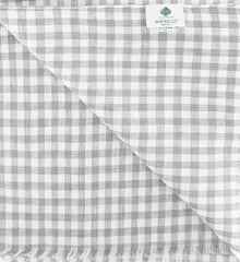 Luigi Borrelli Gray Check Long Scarf - 27" x 60" - (LBSS1260)