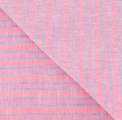 New $250 Luigi Borrelli Pink Striped Long Scarf - 78" x 27" - (LBSS12218)