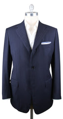 New Luigi Borrelli Navy Blue Sportcoat – Size: 42 US / 52 EU