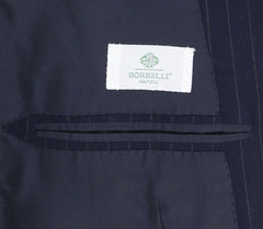 New Luigi Borrelli Navy Blue Sportcoat – Size: 42 US / 52 EU
