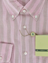 Luigi Borrelli Pink Shirt Medium