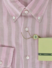 Luigi Borrelli Pink Shirt Medium