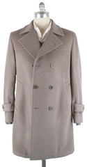 Luigi Borrelli Light Brown Solid Coat - 6 x 2 - Size L (US) / 52 (EU)