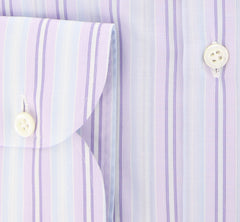 Luigi Borrelli Lavender Purple Striped Shirt - Extra Slim - (YN) - Parent