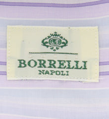 Luigi Borrelli Lavender Purple Striped Shirt - Extra Slim - (YN) - Parent