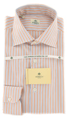Luigi Borrelli Orange Striped Cotton Shirt - Extra Slim - (LB1763) - Parent
