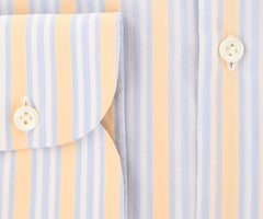 Luigi Borrelli Orange Striped Shirt - Extra Slim - (LBMEV1766IVO) - Parent