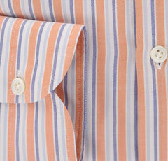 Luigi Borrelli Orange Striped Cotton Shirt - Extra Slim - (YK) - Parent